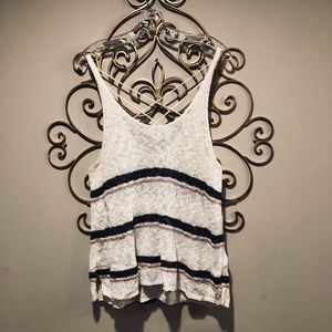 Strappy back tank top